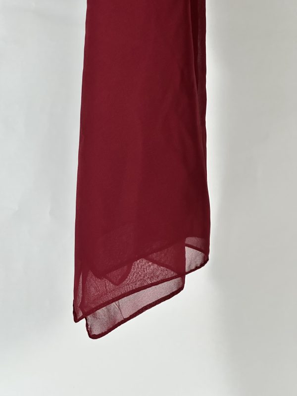 Shade Ruby Red | Butter Georgette Hijab - Image 2