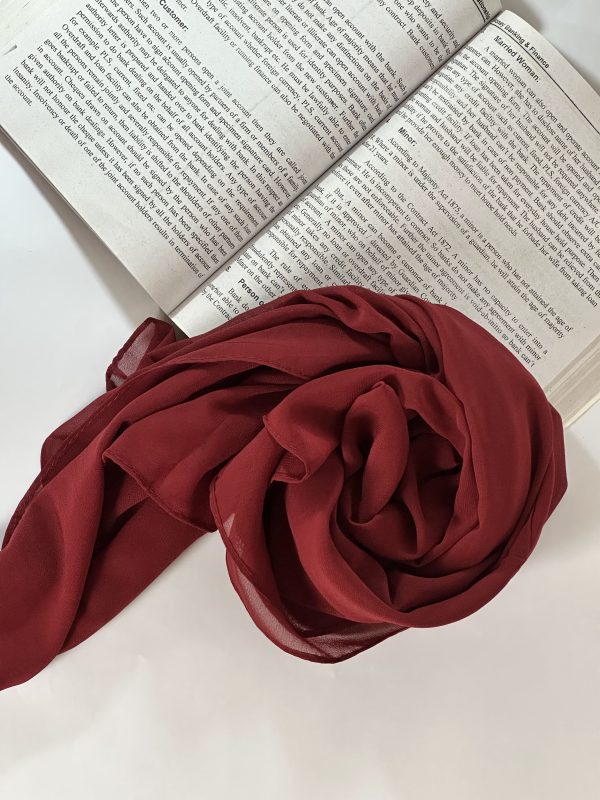 Shade Ruby Red | Butter Georgette Hijab