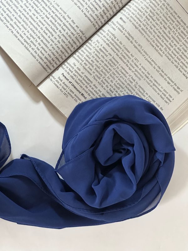 Shade Royal Blue | Butter Georgette Hijab