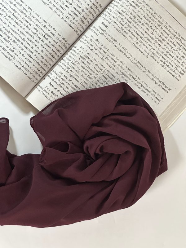 Shade Burgundy | Butter Georgette Hijab