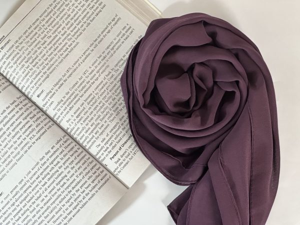 Shade Eggplant | Butter Georgette Hijab