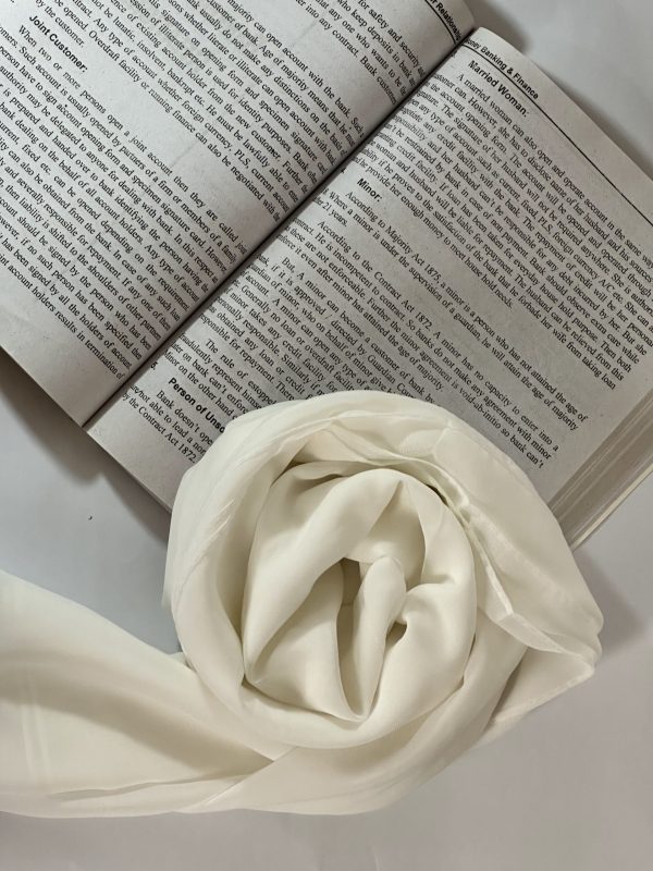 Shade Cream White | Butter Georgette Hijab