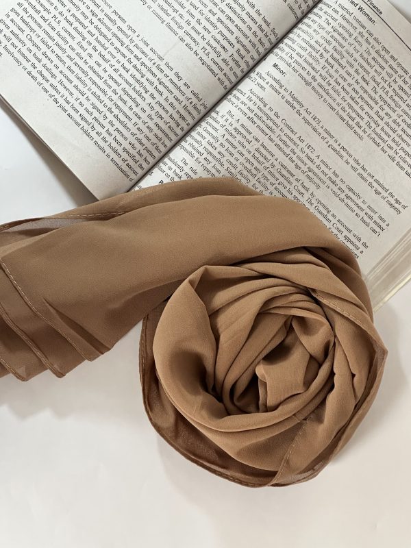 Shade Dusty Brown | Butter Georgette Hijab