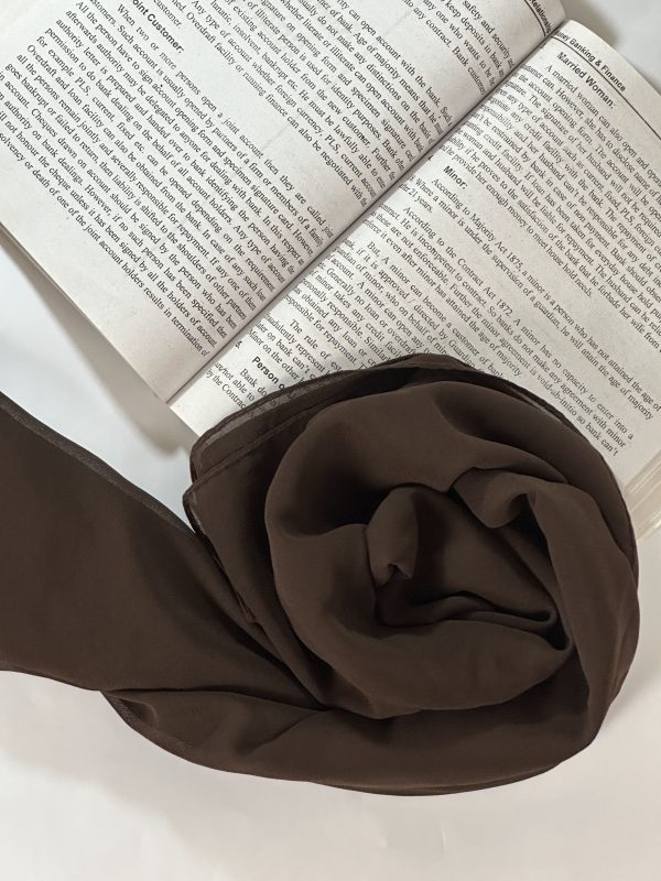 Shade Chocolate Brown | Butter Georgette Hijab