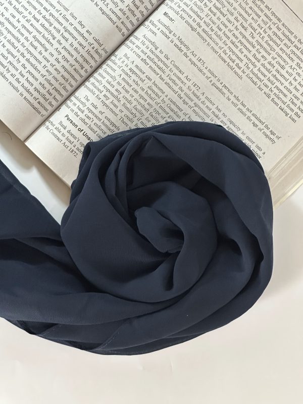 Shade Dark Blue | Butter Georgette Hijab
